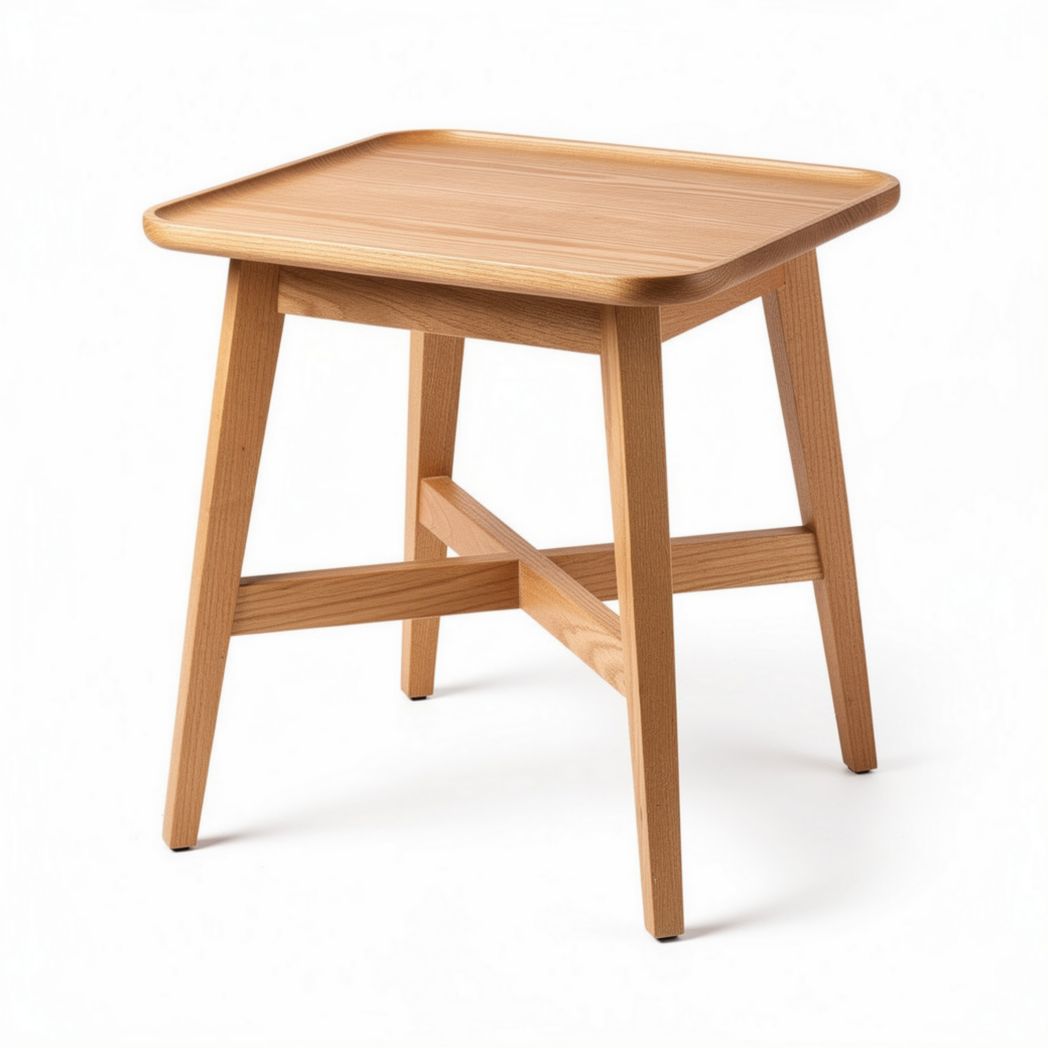 Stolik kawowy z drewna sosnowego do użytku w salonie - 50 x 50 x 50cm
