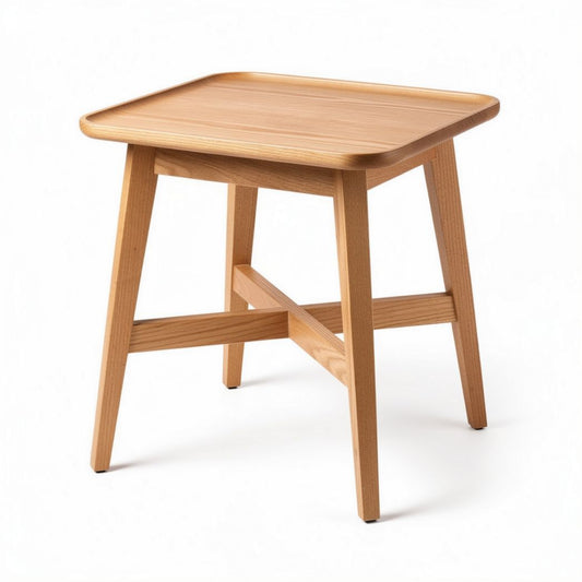 Stolik kawowy z drewna sosnowego do użytku w salonie - 50 x 50 x 50cm